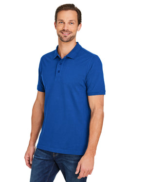 Harriton Men's Valiant Cotton Snag Protect Polo