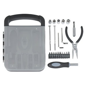 Deluxe Tool Set With Pliers - Black