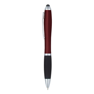 Satin Stylus Pen - Burgundy With Black