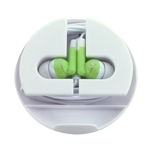 Ear Buds And Phone Stand Combo - Green