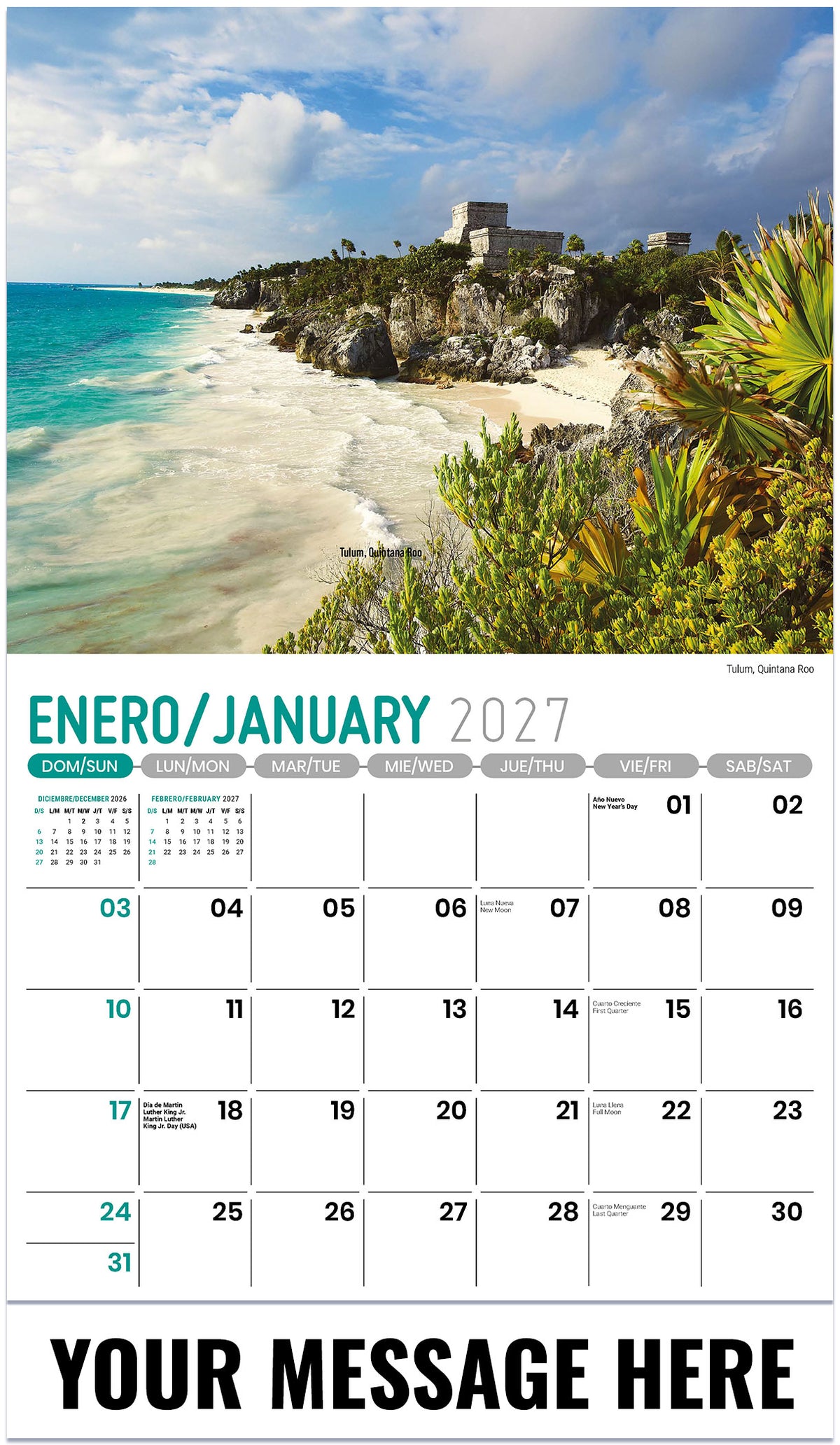Scenes of Mexico (Bilingual) - 2027 Promotional Calendar