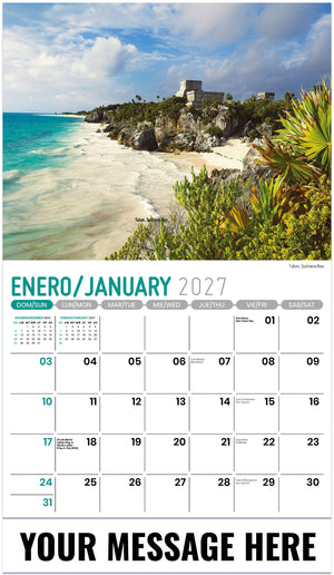 Scenes of Mexico (Bilingual) - 2027 Promotional Calendar
