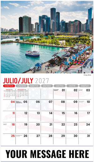 Scenes of America (Bilingual) - 2027 Promotional Calendar
