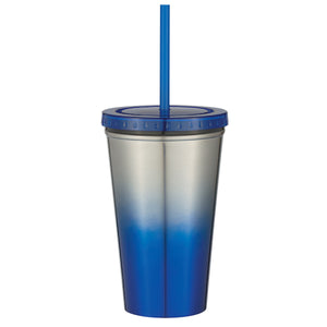 16 Oz. Stainless Steel Chroma  Tumbler - Blue