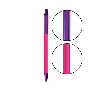 Pink BIC® Clic Stic® Pen - Pink With Purple