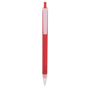 Slim Click Translucent Pen - Frost Red