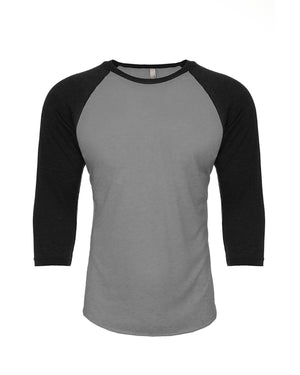 Next Level Apparel Unisex CVC Three-Quarter Sleeve Raglan Baseball T-Shirt