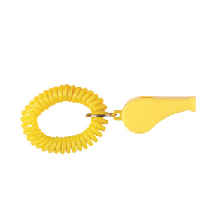 Whistle With Coil - Yellow