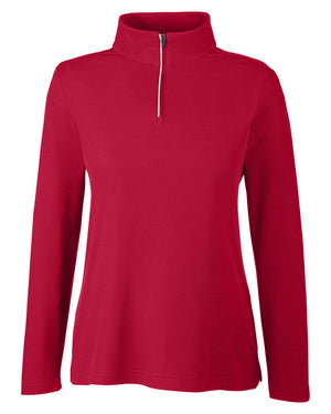 Core365 Ladies' Fusion ChromaSoft™ Pique Quarter-Zip