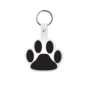 Paw Flexible Key Tag - Translucent Frost White