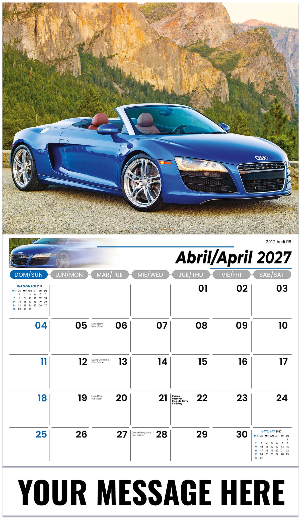 Exotic Cars (Bilingual) - 2027 Promotional Calendar