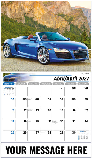 Exotic Cars (Bilingual) - 2027 Promotional Calendar