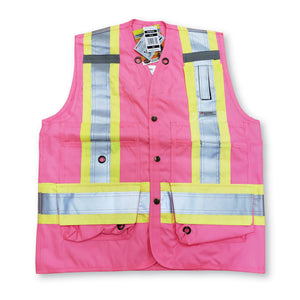 Surveyor Safety Vest - Pink