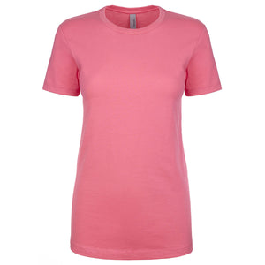 Next Level Ladies' Boyfriend T-Shirt - Hot Pink