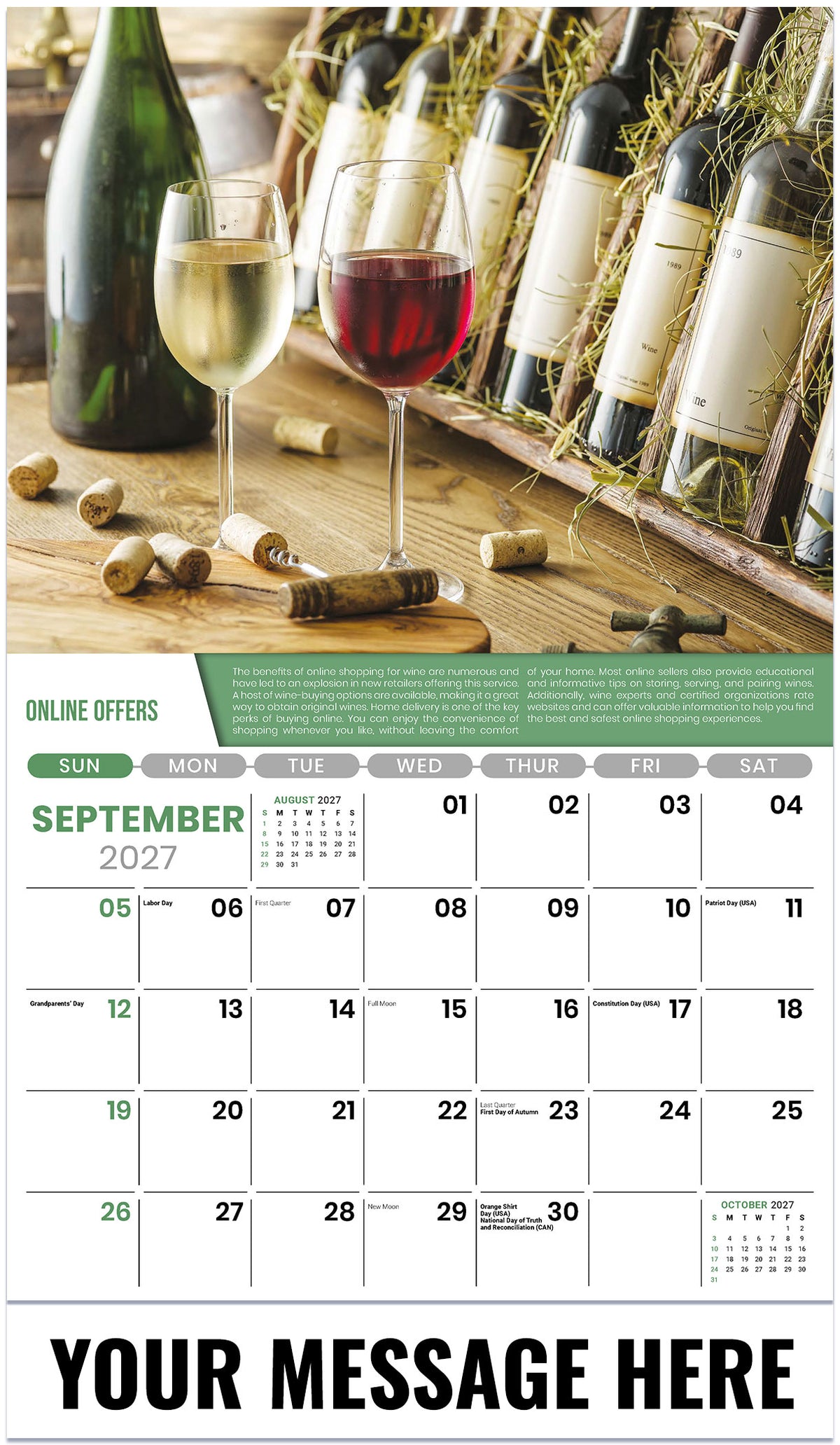 Vintages - 2027 Promotional Calendar