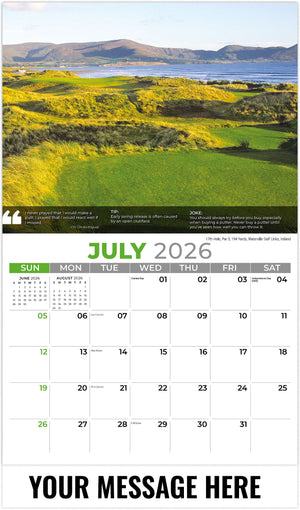 Golf Tips - 2026 Promotional Calendar