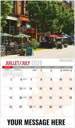 Scenes of Canada (Bilingual) - 2026 Promotional Calendar