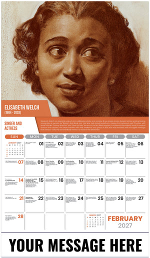 Black History: A Celebration - 2027 Promotional Calendar