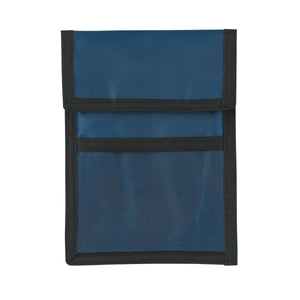 Nylon Neck Wallet Badge Holder - Navy Blue