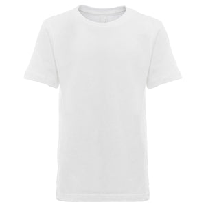 Next Level Youth Boys’ Cotton Crew - White