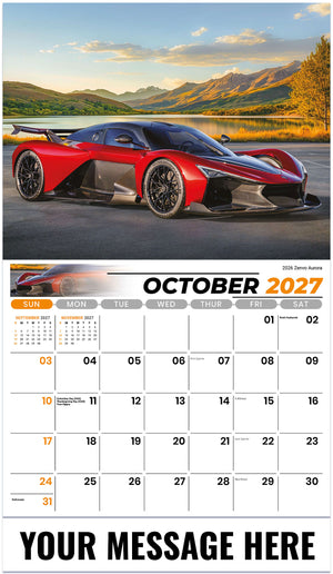 Exotic Cars - 2027 Promotional Calendar