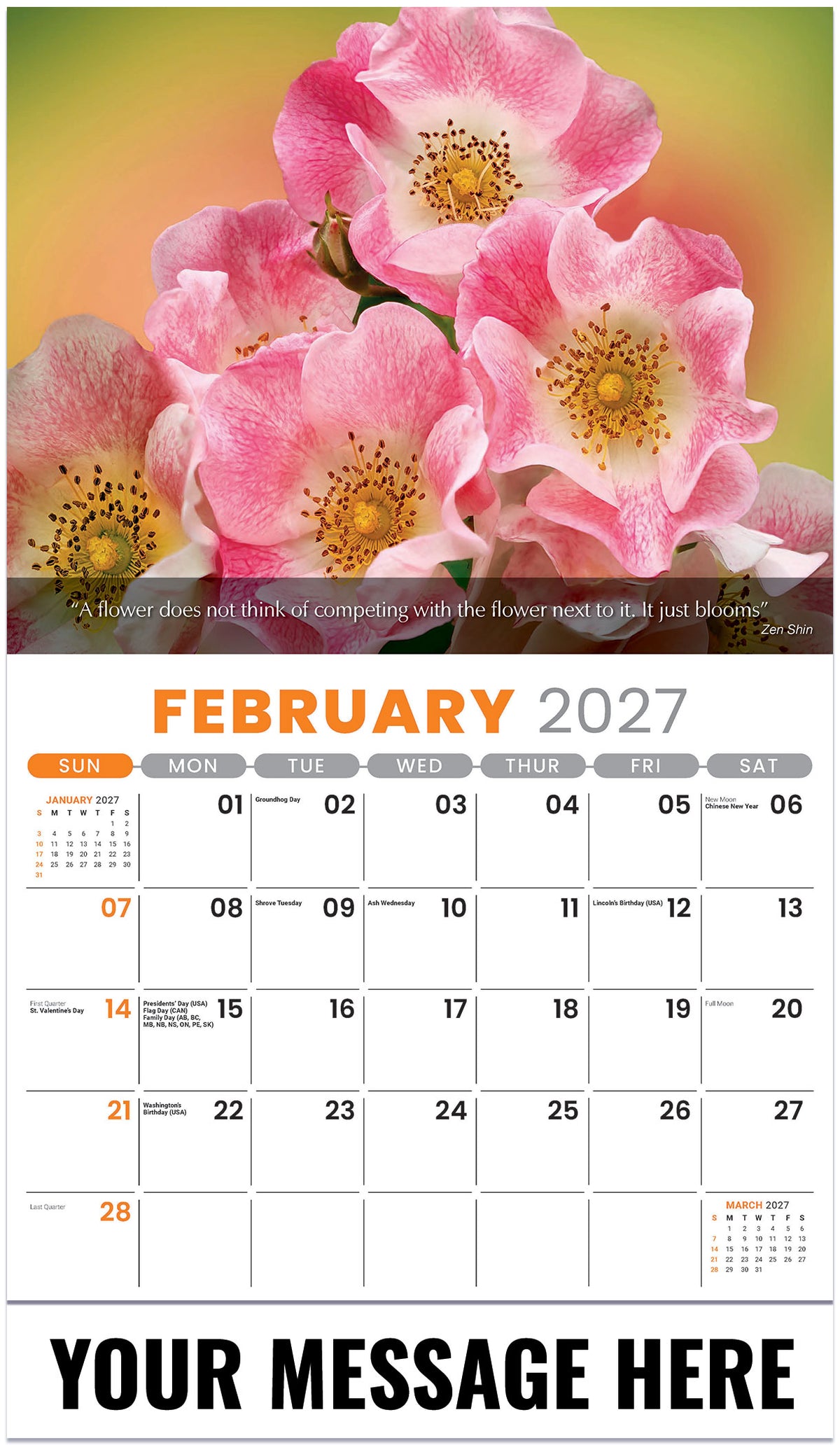 Flowers and Gardens - 2027 Promotional Calendar