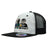 6 Panel Mesh Back Cap with Flat Peak - Custom Embroidered