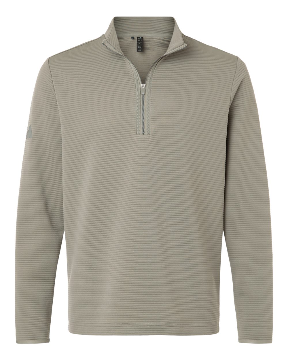 Adidas Men's Spacer Quarter-Zip Pullover - Silver Pebble