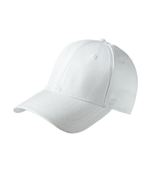 NEW ERA® Structured Stretch Cotton Cap - Custom Embroidered - NE1000 (White)