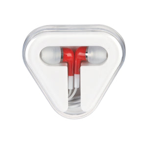 Mini Earbuds - Red With White