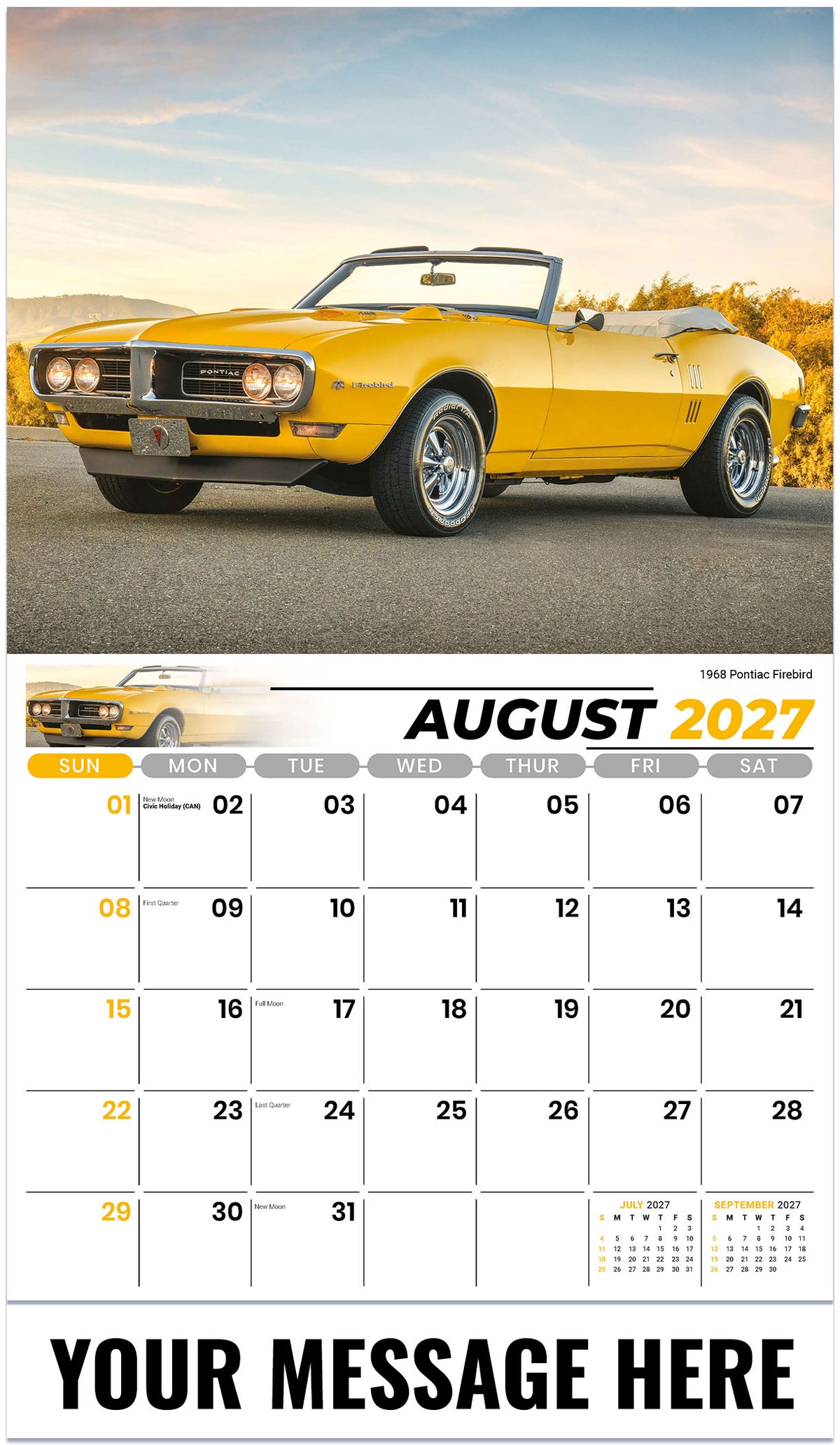 Classic Cars - 2027 Promotional Calendar