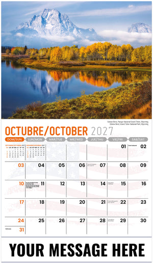 Scenes of America (Bilingual) - 2027 Promotional Calendar