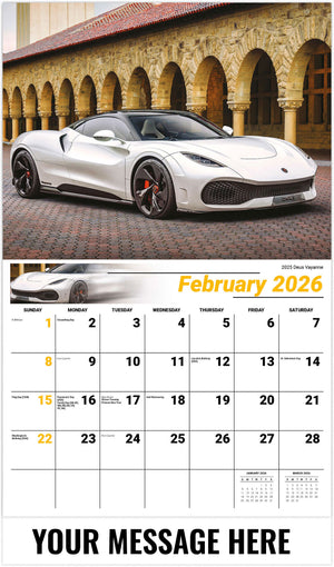 Exotic Cars - 2026 Promotional Calendar