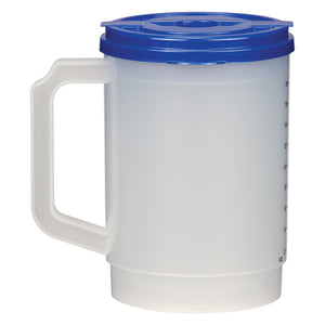 20 Oz. Medical Tumbler With Measurements - Blue Lid