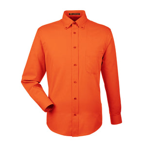 Men's Easy Blend™ Long-Sleeve Twill Shirt with Stain-Release - Team Orange