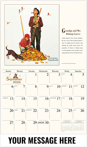 Memorable Images by Norman Rockwell Memory - 2026 Promotional Calendar