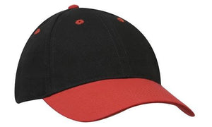 Heavyweight Sports Cap Two Tone - Navy With Red