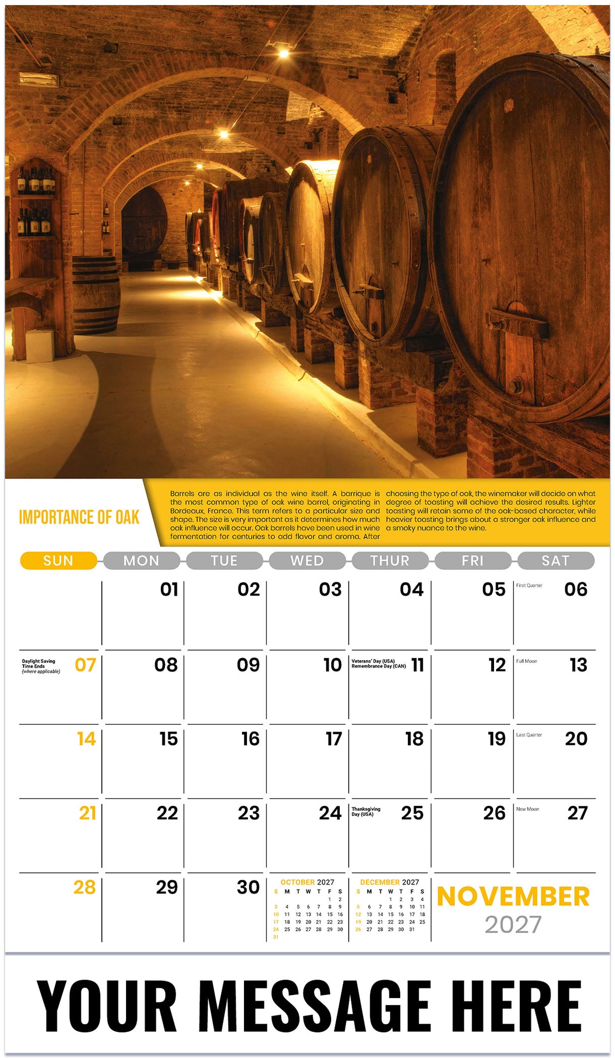 Vintages - 2027 Promotional Calendar