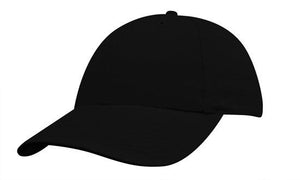 6 Panel BHC Childs Baseball Cap - Custom Embroidered - HP_4040 - Black