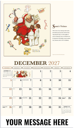 Memorable Images by Norman Rockwell Memory - 2027 Promotional Calendar