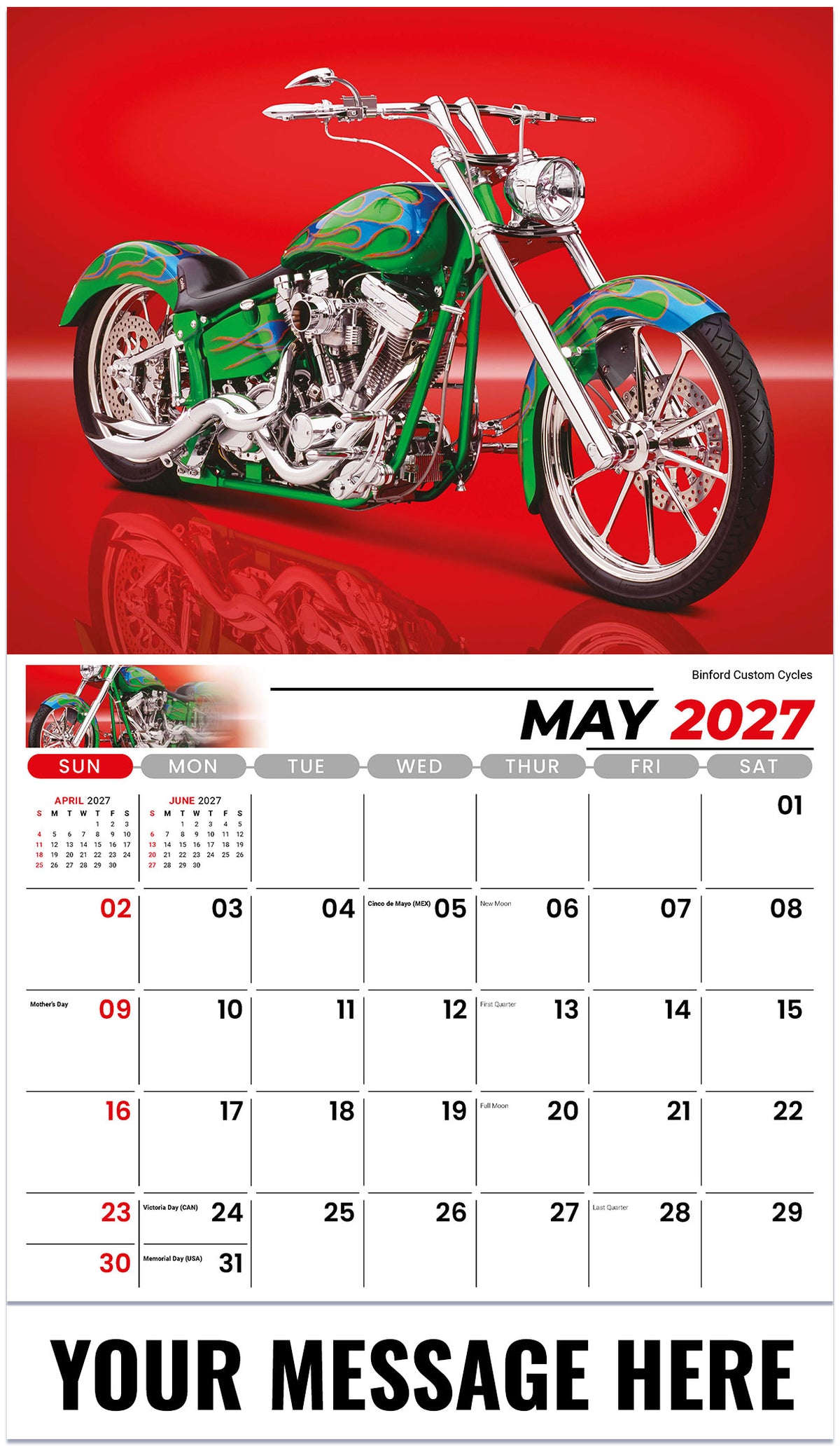 Motorcycle Mania - 2027 Promotional Calendar
