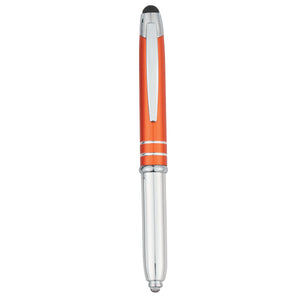 Ballpoint Stylus Pen With Light - Orange