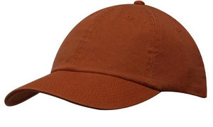 Washed Chino Twill Cap - Rust