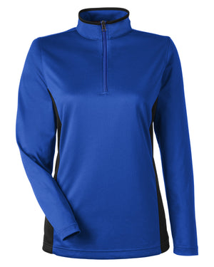 Harriton Ladies' Flash Snag Protection Plus IL Colourblock Quarter-Zip