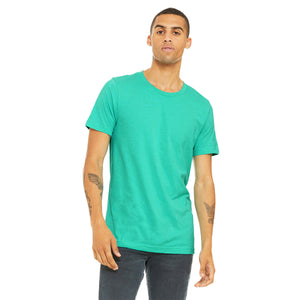 Bella + Canvas Unisex Heather CVC T-Shirt - Heather Sea Grn