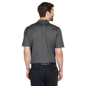 CrownLux Performance™ Men's Plaited Polo - Back