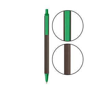 Espresso BIC® Clic Stic® Pen - Espresso With Green