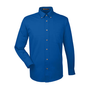 Men's Easy Blend™ Long-Sleeve Twill Shirt with Stain-Release - Navy