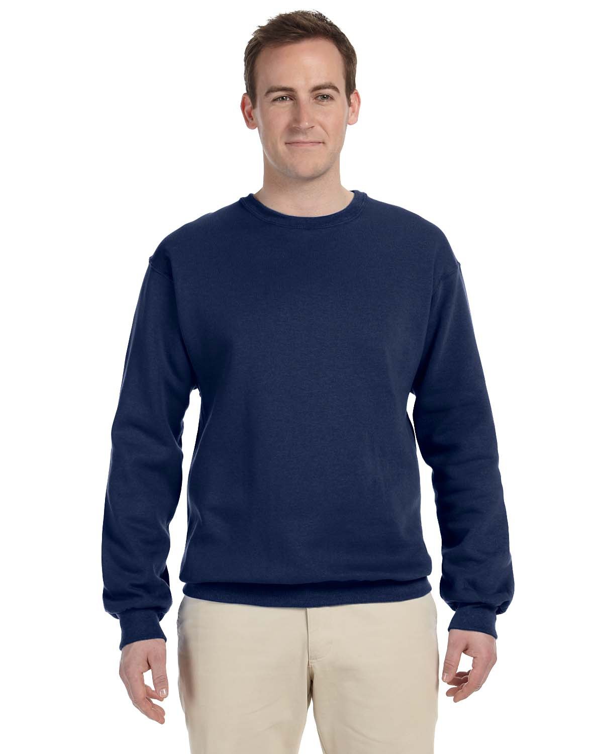 Adult NuBlend® Fleece Crew - J Navy