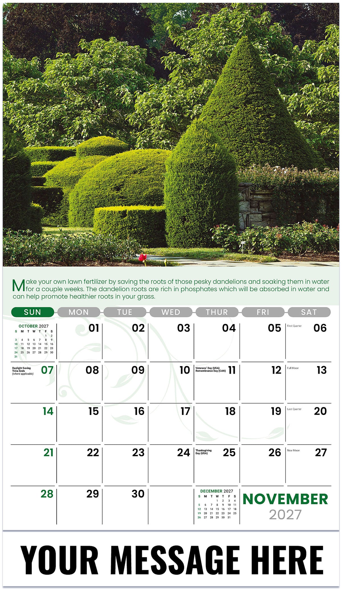 Go Green - 2027 Promotional Calendar
